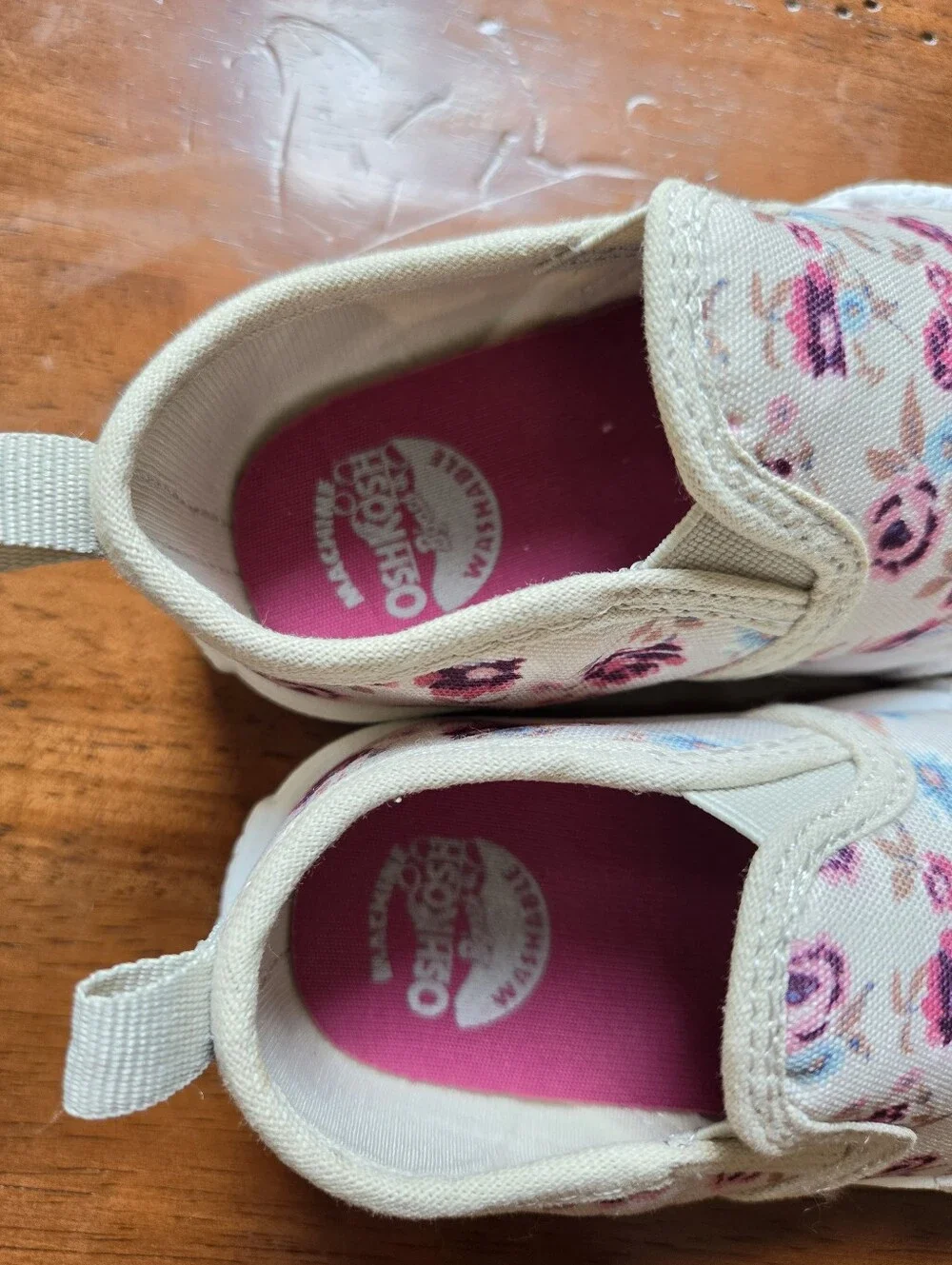 OshKosh Floral Slip On Toddler Shoes
